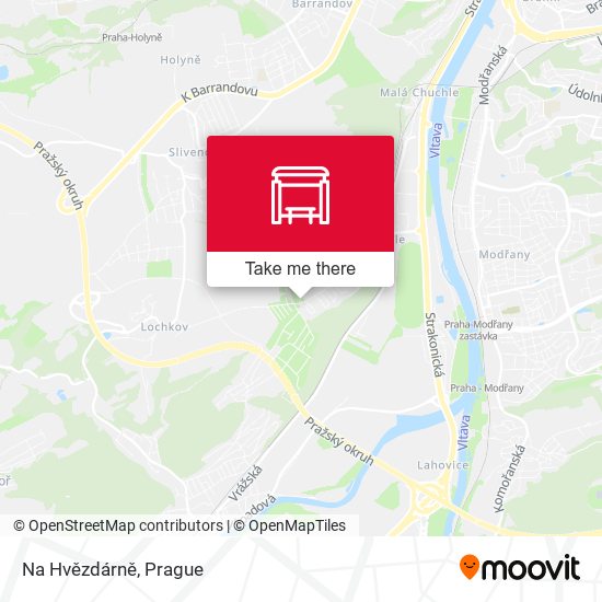 Na Hvězdárně map