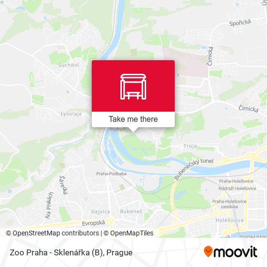 Zoo Praha - Sklenářka (B) map