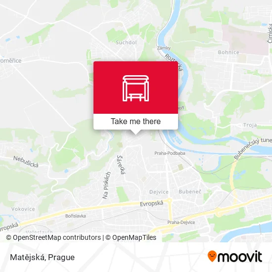 Карта Matějská