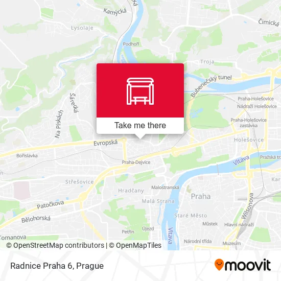 Карта Radnice Praha 6