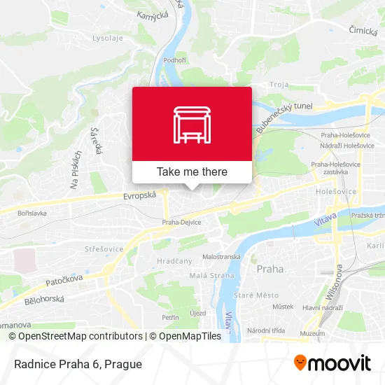 Карта Radnice Praha 6