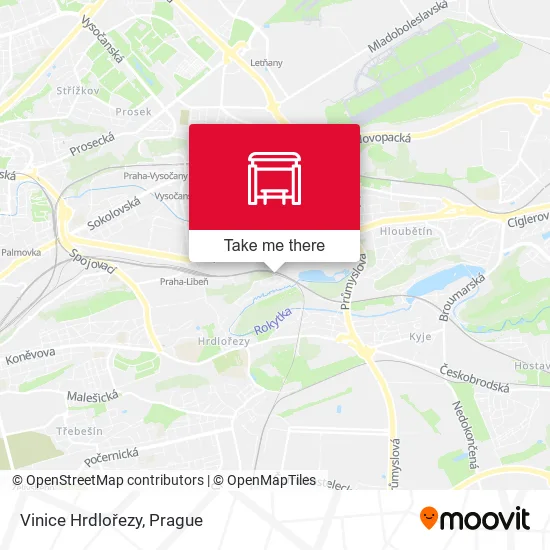 Карта Vinice Hrdlořezy
