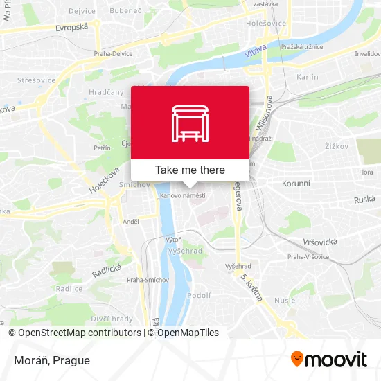 Карта Moráň