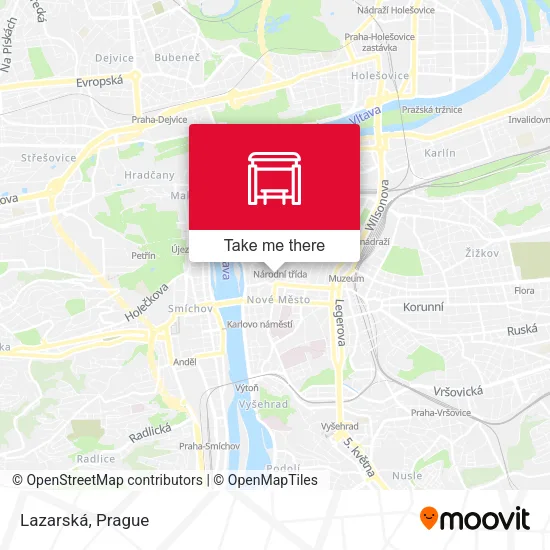 Карта Lazarská