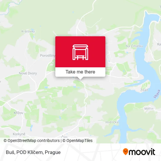 Карта Buš, POD Klíčem