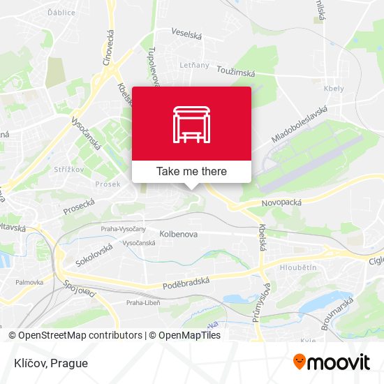 Карта Klíčov