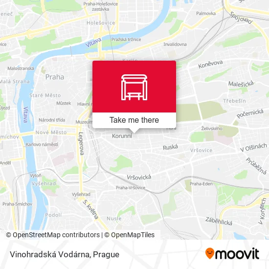 Карта Vinohradská Vodárna