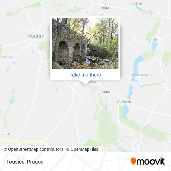 Карта Toušice