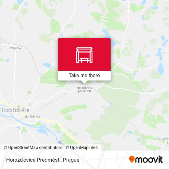 Horažďovice Předměstí map