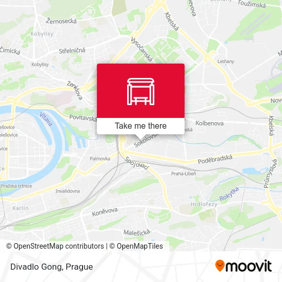 Карта Divadlo Gong