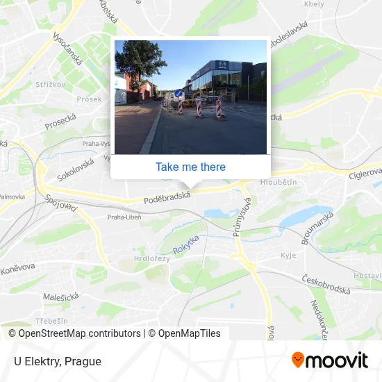 U Elektry map