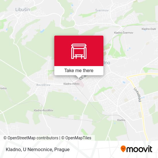 Kladno, U Nemocnice map