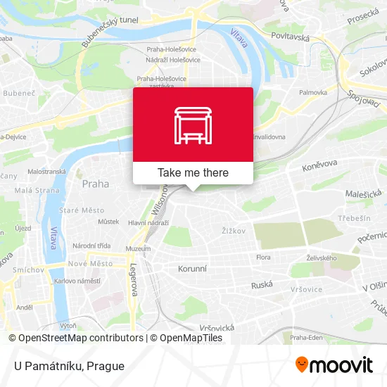 Карта U Památníku
