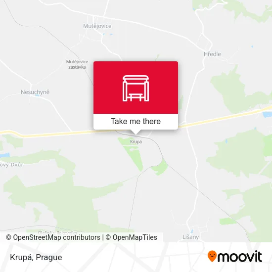 Карта Krupá
