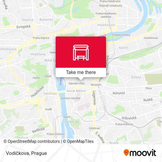 Карта Vodičkova