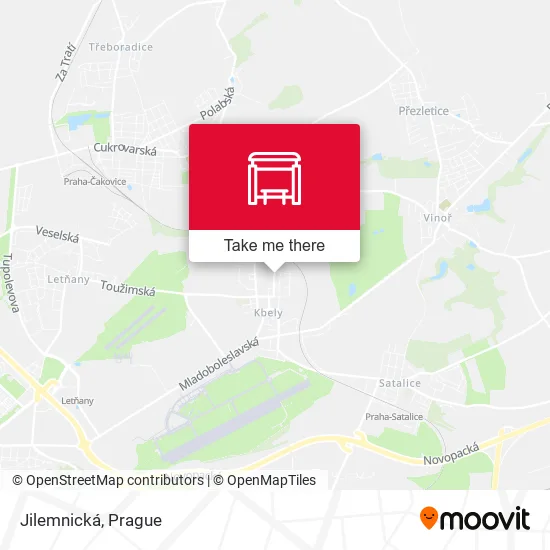 Карта Jilemnická