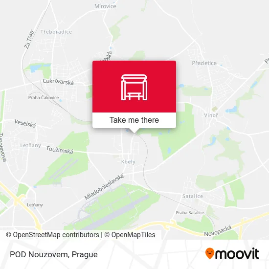 Карта POD Nouzovem