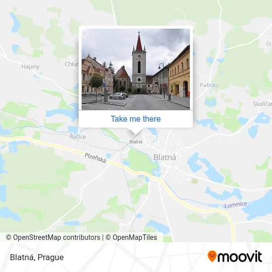 Карта Blatná