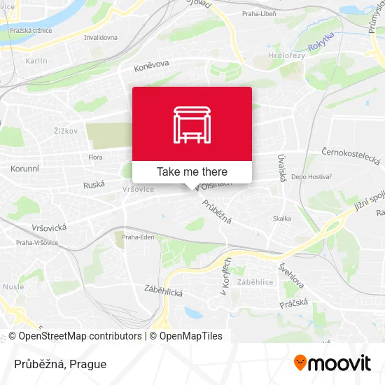 Карта Průběžná