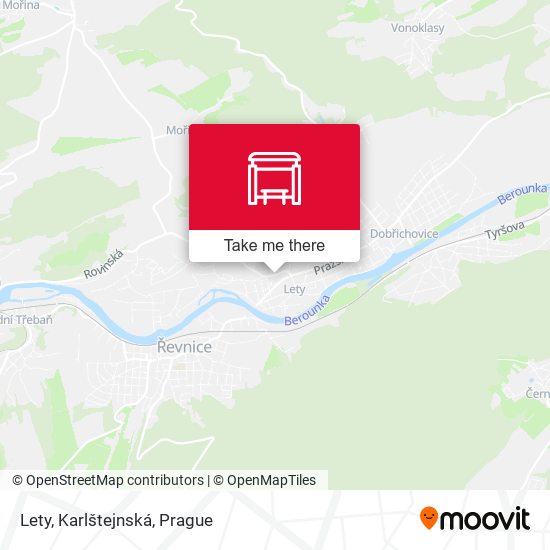 Lety, Karlštejnská map