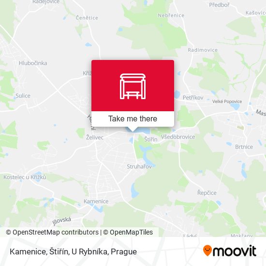 Kamenice, Štiřín, U Rybníka map