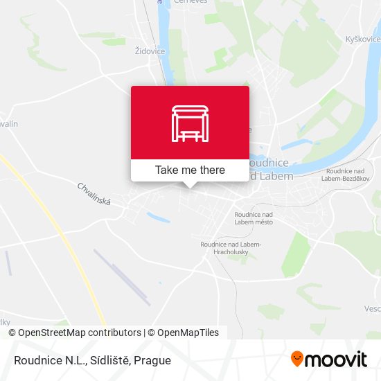 Roudnice N.L., Sídliště map