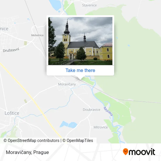 Карта Moravičany