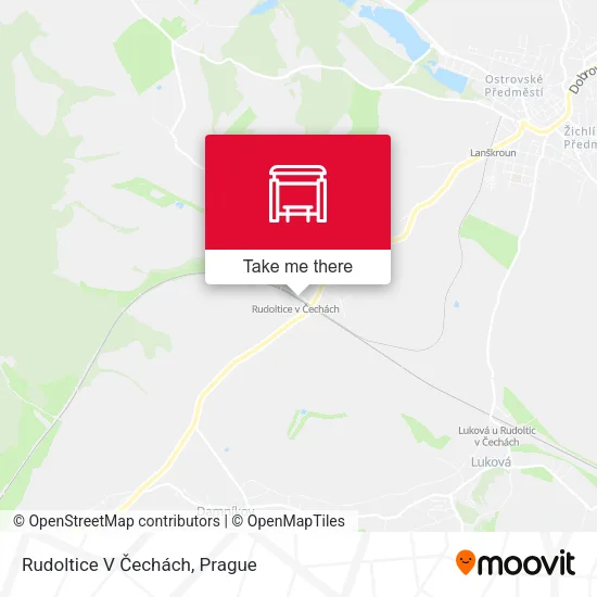 Карта Rudoltice V Čechách