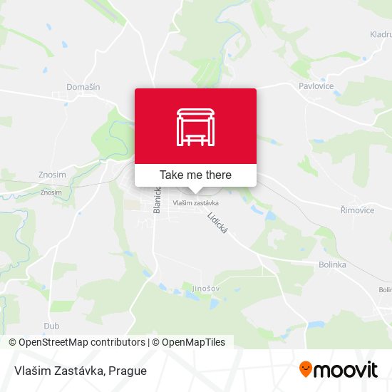 Карта Vlašim Zastávka