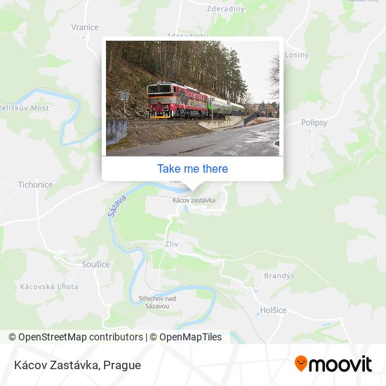 Kácov Zastávka map