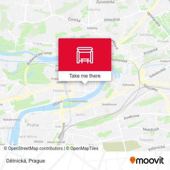 Карта Dělnická