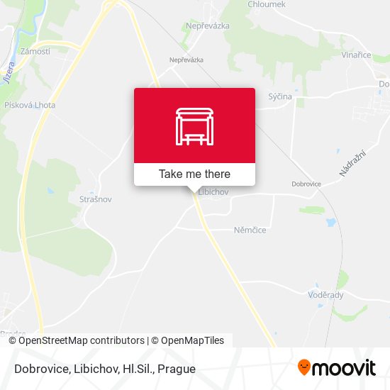 Dobrovice, Libichov, Hl.Sil. map
