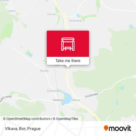 Карта Vlkava, Bor