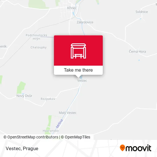 Карта Vestec
