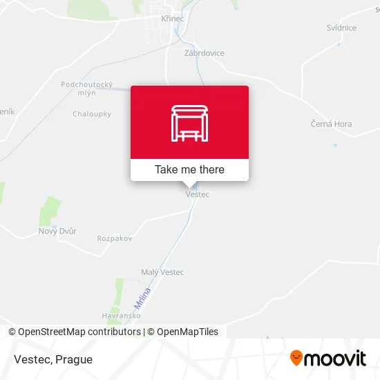 Карта Vestec
