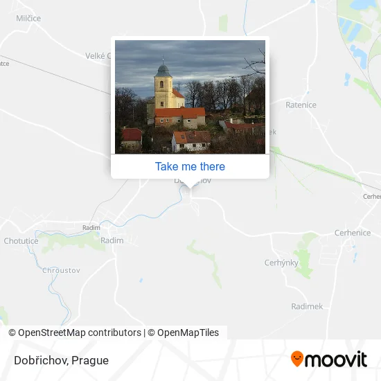 Карта Dobřichov
