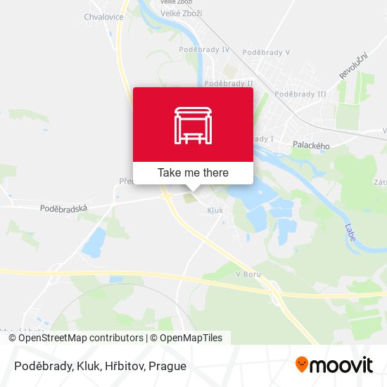 Poděbrady, Kluk, Hřbitov map