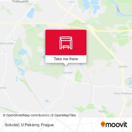 Карта Sokoleč, U Pekárny