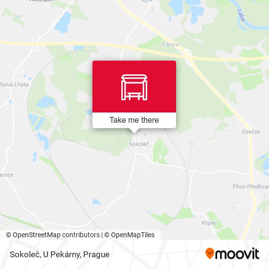 Sokoleč, U Pekárny map