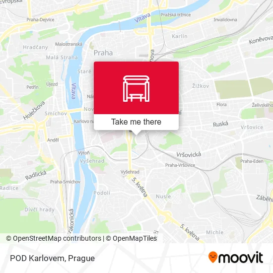 Карта POD Karlovem