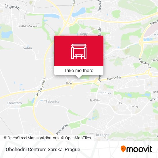 Obchodní Centrum Sárská map