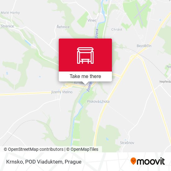 Карта Krnsko, POD Viaduktem (A)