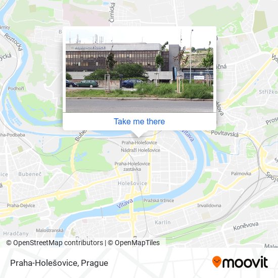 Praha-Holešovice map