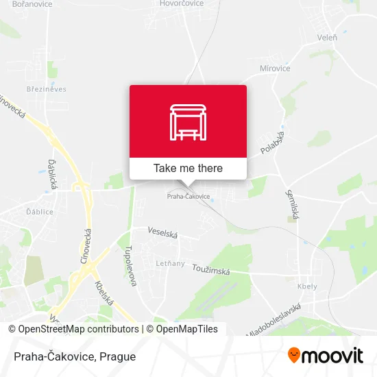 Карта Praha-Čakovice