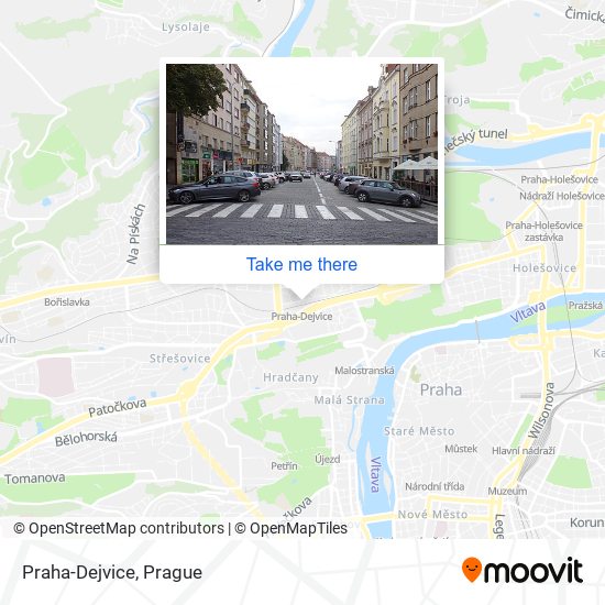 Praha-Dejvice map