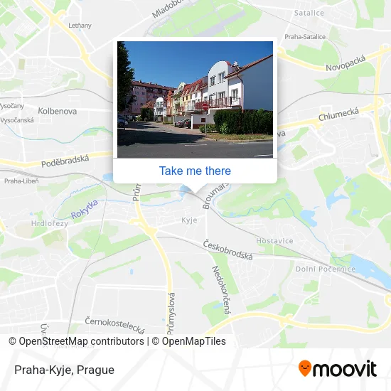 Карта Praha-Kyje