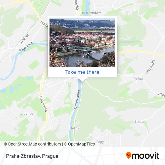 Praha-Zbraslav map