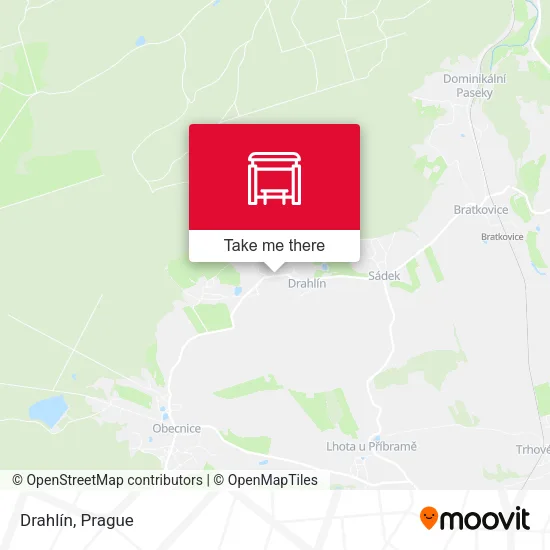 Карта Drahlín