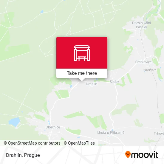 Карта Drahlín