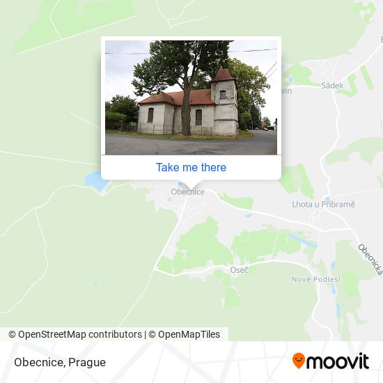 Карта Obecnice